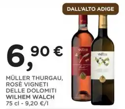 Orvea Müller thurgau, rosè vigneti delle dolomiti WILHEM WALCH offerta