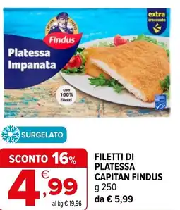 Iperal Filetti di platessa capitan FINDUS offerta