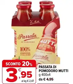 Iperal Passata di pomodoro MUTTI offerta