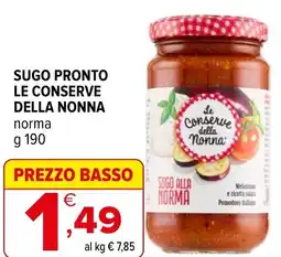 Iperal Sugo pronto le conserve DELLA NONNA offerta