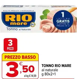 Iperal Tonno RIO MARE offerta