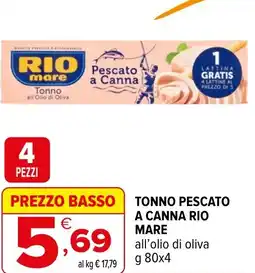 Iperal Tonno pescato a canna RIO MARE offerta