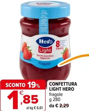 Iperal Confettura light HERO offerta