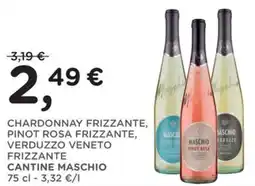 Orvea Chardonnay frizzante, pinot rosa frizzante, verduzzo veneto frizzante CANTINE MASCHIO offerta