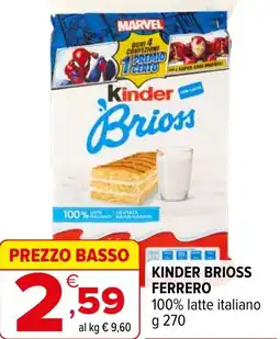 Iperal Kinder brioss FERRERO offerta
