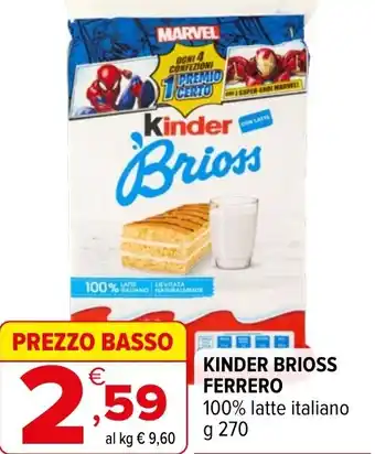 Iperal Kinder brioss FERRERO offerta