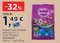 Orvea Fagottini ripieni per gatti 1+ con tonno WHISKAS offerta