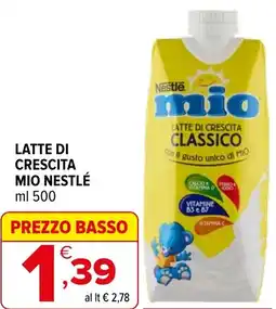 Iperal Latte di crescita mio NESTLÉ offerta