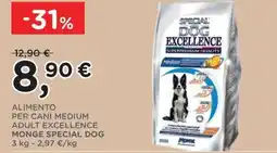 Orvea Alimento per cani medium adult excellence MONGE SPECIAL DOG offerta
