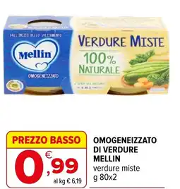 Iperal Omogeneizzato di verdure MELLIN offerta