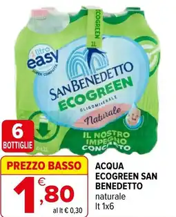 Iperal Acqua ecogreen SAN BENEDETTO offerta