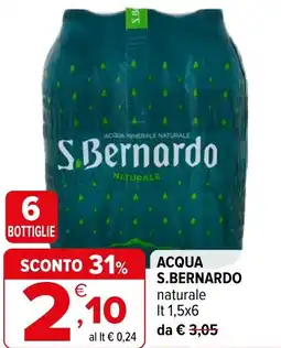 Iperal Acqua S.BERNARDO offerta