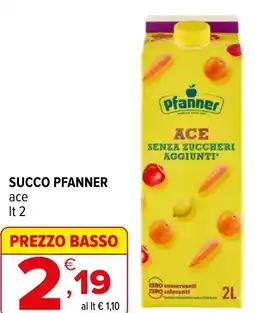 Iperal Succo PFANNER offerta