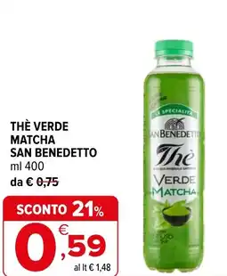 Iperal Thè verde matcha SAN BENEDETTO offerta