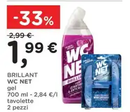 Orvea Brillant wc net gel, tavolette offerta