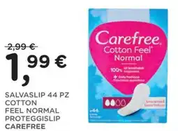 Orvea Salvaslip 44 pz cotton feel normal proteggislip CAREFREE offerta