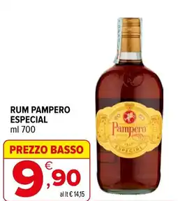 Iperal Rum pampero especial offerta