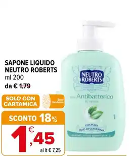 Iperal Sapone liquido NEUTRO ROBERTS offerta