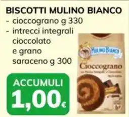 Basko Biscotti mulino bianco cioccograno, intrecci integrali cioccolato e grano saraceno offerta