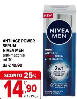 Iperal Anti-age power serum NIVEA MEN offerta