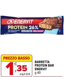 Iperal Barretta protein bar ENERVIT offerta