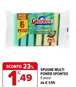 Iperal Spugne multi power SPONTEX offerta