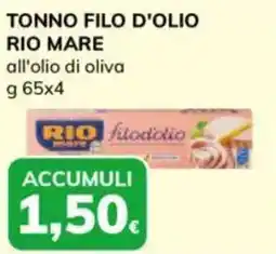 Basko Tonno filo d'olio rio mare all'olio di oliva offerta