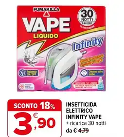 Iperal Insetticida elettrico infinity VAPE offerta