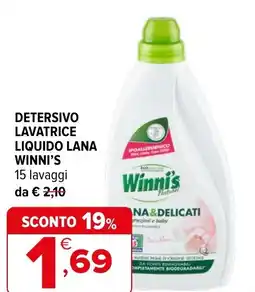 Iperal Detersivo lavatrice liquido lana WINNI'S offerta