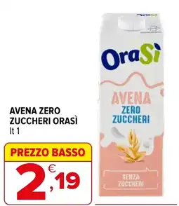 Iperal Avena zero zuccheri ORASÌ offerta