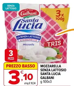 Iperal Mozzarella senza lattosio santa lucia GALBANI offerta