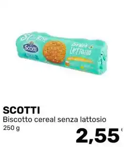 Iper Tosano SCOTTI Biscotto cereal senza lattosio offerta