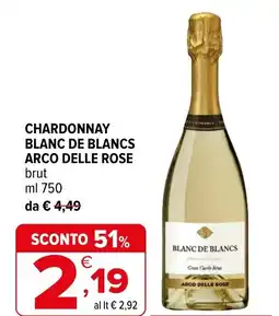 Iperal Chardonnay blanc de blancs arco delle rose brut offerta