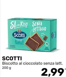 Iper Tosano SCOTTI Biscotto al cioccolato senza latt. offerta