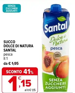 Iperal Succo dolce di natura SANTAL offerta