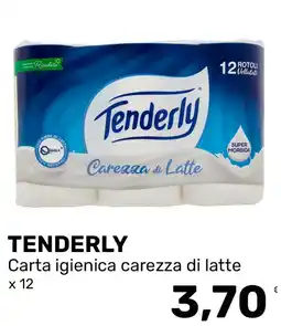 Iper Tosano TENDERLY Carta igienica carezza di latte offerta