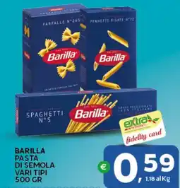 Extra Supermercati Barilla pasta di semola offerta