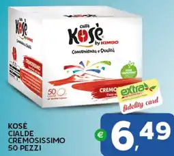 Extra Supermercati Kosè cialde cremosissimo 50 pezzi offerta