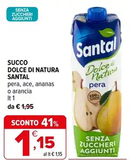 Iperal Succo dolce di natura SANTAL offerta