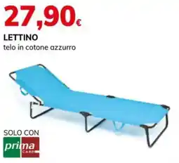 Basko Lettino telo in cotone azzurro offerta