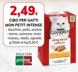 Basko Purina gourmet cibo per gatti mon petit intense offerta