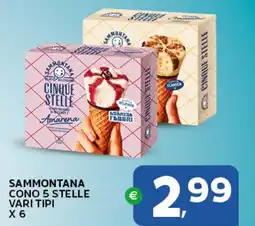 Extra Supermercati Sammontana cono 5 stelle offerta