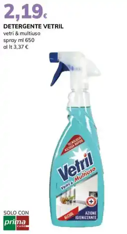 Basko Detergente vetril vetri & multiuso spray offerta