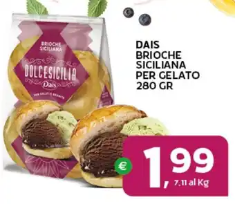 Extra Supermercati Dais brioche siciliana per gelato offerta
