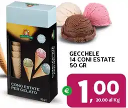 Extra Supermercati Gecchele 14 coni estate offerta