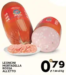 Extra Supermercati Leoncini mortadella rossa all'etto offerta