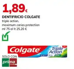 Basko Dentifricio colgate triple action, maximum caries protection offerta