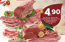 Extra Supermercati Salsiccia/tracchie/ costoletta/prosciutto di suino formato gran famiglia offerta