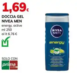 Basko Doccia gel nivea men energy, active offerta