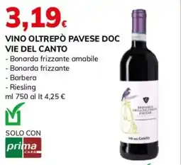 Basko Vino oltrepò pavese doc VIE DEL CANTO offerta